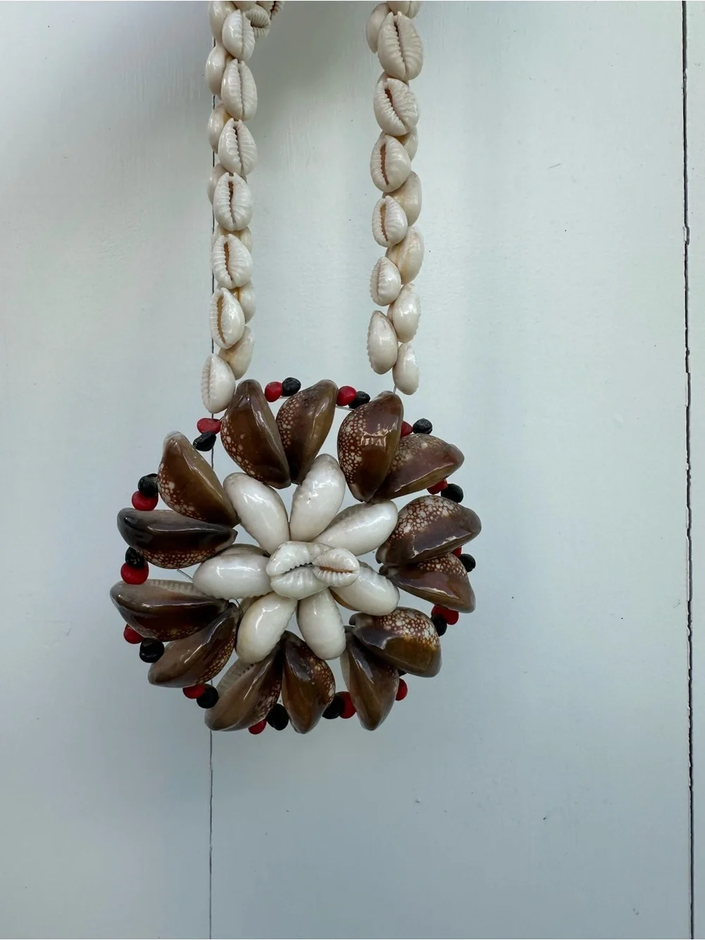 Hidden Fire Shell Pendant Necklace